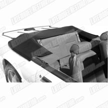 Mustang Black Convertible Top Boot (83-89)