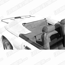 Mustang Convertible Top Boot, Feature Car Bright White (93-93)