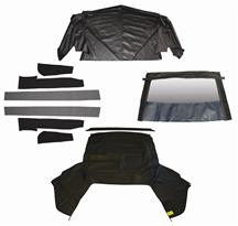 1983-90 Mustang Black Convertible Top Kit