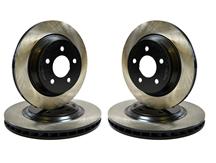 94-04 MUSTANG COBRA/BULLITT/MACH 1 STOCK REPLACEMENT ROTOR KIT. SET OF 4 PREMIUM STOCK REPLACEMENT FRONT AND REAR ROTORS