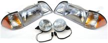 87-93 Mustang Headlight & Fog Light Kit