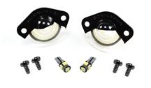 Mustang License Light Lenses w/Led Bulbs (79-93)