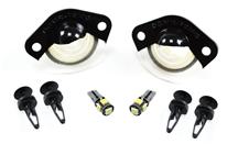 Mustang License Light Lenses w/ LED Bulbs (94-04)