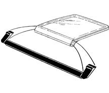 1981-88 Mustang LH T-Top To Door Glass Weatherstrip