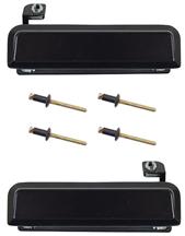 1979-93 Mustang Black Outer Door Handle Kit