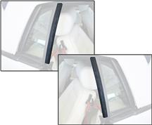 1983-93 Mustang Convertible Quarter Window Vertical Weatherstrip Pair