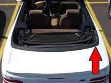 1994-04 Mustang Convertible RH Upper Well Molding And Weatherstrip