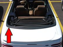 1994-04 Mustang Convertible LH Upper Well Molding And Weatherstrip