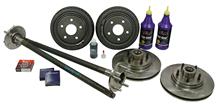 Mustang 5-Lug Conversion Kit with 28 Spline Rear Axles (87-93)