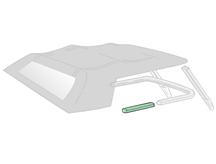 Mustang Convertible Top Side Rail Weatherstrip, RH (83-93)