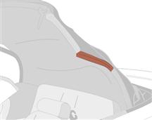 1994-04 Mustang LH Convertible Top Center Weatherstrip