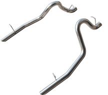 1986-97 Mustang 2.5" Stainless Steel LX Tailpipes
