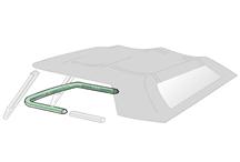 Mustang Convertible Top Header Weatherstrip (83-84)