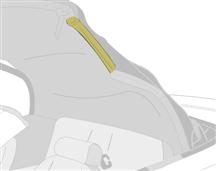 2001-04 Mustang LH Convertible Top Front Weatherstrip