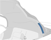 2001-04 Mustang LH Convertible Top Rear Weatherstrip