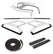Mustang T-Top 9 Piece Weatherstrip Kit, Before 10/83 (81-84)