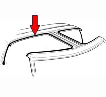 Mustang T-Top To Body Weatherstrip, RH Before 10/83 (81-84)
