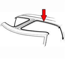 Mustang T-Top To Body Weatherstrip, LH Before 10/83 (81-84)