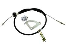 1982-95 Mustang 5.0L Adjustable Clutch Cable Kit, Also Fits 94-04 Mustang 3.8L V6