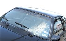 1979-93 Latemodelrestoration.Com Windshield Banner Silver