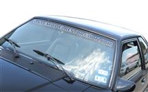 1979-93 Latemodelrestoration.Com Windshield Banner White