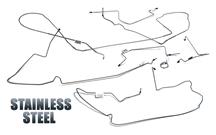 1979 Mustang 5.0L Power Disc Stainless Steel Brake Line Kit