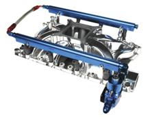 1986-93 Mustang 5.8L Billet Aluminum Complete Fuel Rail Kit for Hurricane Intake
