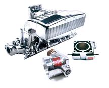 1986-93 Mustang 5.0L Polished Professional Products Typhoon Intake with Polished 65mm Throttle Body And Polished 65mm Egr Spacer