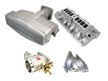 1994-95 Mustang 5.0L Satin Professional Products Typhoon Intake with Satin 65mm Throttle Body And Satin Intake Adapter
