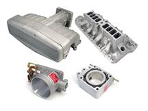 1986-93 Mustang 5.0L Satin Professional Products Typhoon Intake with Satin 70mm Throttle Body And Satin 70mm Egr Spacer