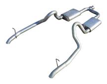 1996-04 Mustang V6 3.8L 2.5" Stainless Steel Cat Back Exhaust System with Turn Down Tips