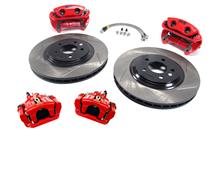 1994-04 Mustang Red SVE 13" Cobra Style Brake Kit with Matching Rear Calipers