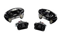 1994-04 Mustang Black SVE Cobra Style Front & Rear Brake Caliper Kit