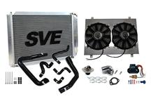 Mustang SVE 5.0L Complete Aluminum Radiator Upgrade Kit for Ma (86-93)