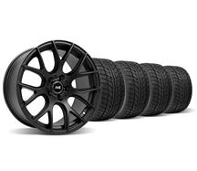 Mustang SVE  Drift Wheel & Nitto Tire Kit - 18X9 Flat Black (94-04)