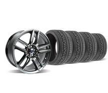 Mustang Boss 302 S Wheel & Tire Kit 19X9 & 19X110 Hyper Black (05-14)