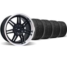 Mustang SVE Deep Dish Wheel & Nitto Tire Kit - 18X9/10 Black (05-14)