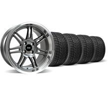 1979-93  Mustang Anthracite Anniversary Deep Dish Wheel & Tire Nitto Tire Kit - 17X9/10