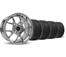 1994-04 Mustang Chrome Ford GT Style Wheel & Nitto Tire Kit - 18X9/10