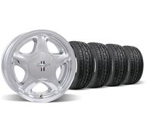 1979-93 Mustang Chrome Pony Wheel & Tire Kit