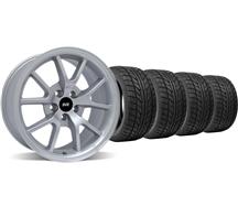 1994-04 Mustang Silver Fr500 Wheel & Nitto Tire Kit - 18X9
