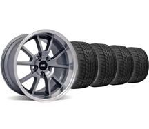 1994-04 Mustang Anthracite Deep Dish Fr500 Wheel & Nitto Tire Kit - 18X9/10