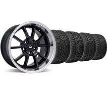 1994-04 Mustang Black Deep Dish Fr500 Wheel & Nitto Tire Kit - 18X9/10