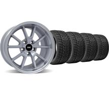 1994-04 Mustang Silver Deep Dish Fr500 Wheel & Nitto Tire Kit- 18X9/10