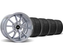 Mustang Deep Dish Fr500 Wheel & Nitto Tire Kit - 18X9/10 Chrome (05-14)