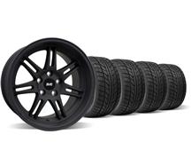 1994-04 Mustang Flat Black SVE Anniversary Deep Dish Wheel & Nitto Tire Kit - 17X9/10