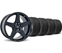 1994-04 Mustang Black 03 Cobra Wheel & Nitto Tire Kit - 17X9
