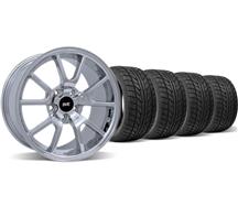 1994-04 Mustang Chrome Fr500 Wheel & Nitto Tire Kit - 17X9