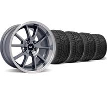 1994-04 Mustang Anthracite Deep Dish Fr500 Wheel & Nitto Tire Kit - 17X9/10.5