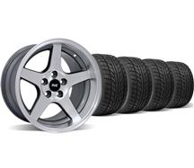 1994-04 Mustang Machined Deep Dish 03 Cobra Wheel & Nitto Tire Kit - 17X9 /10.5